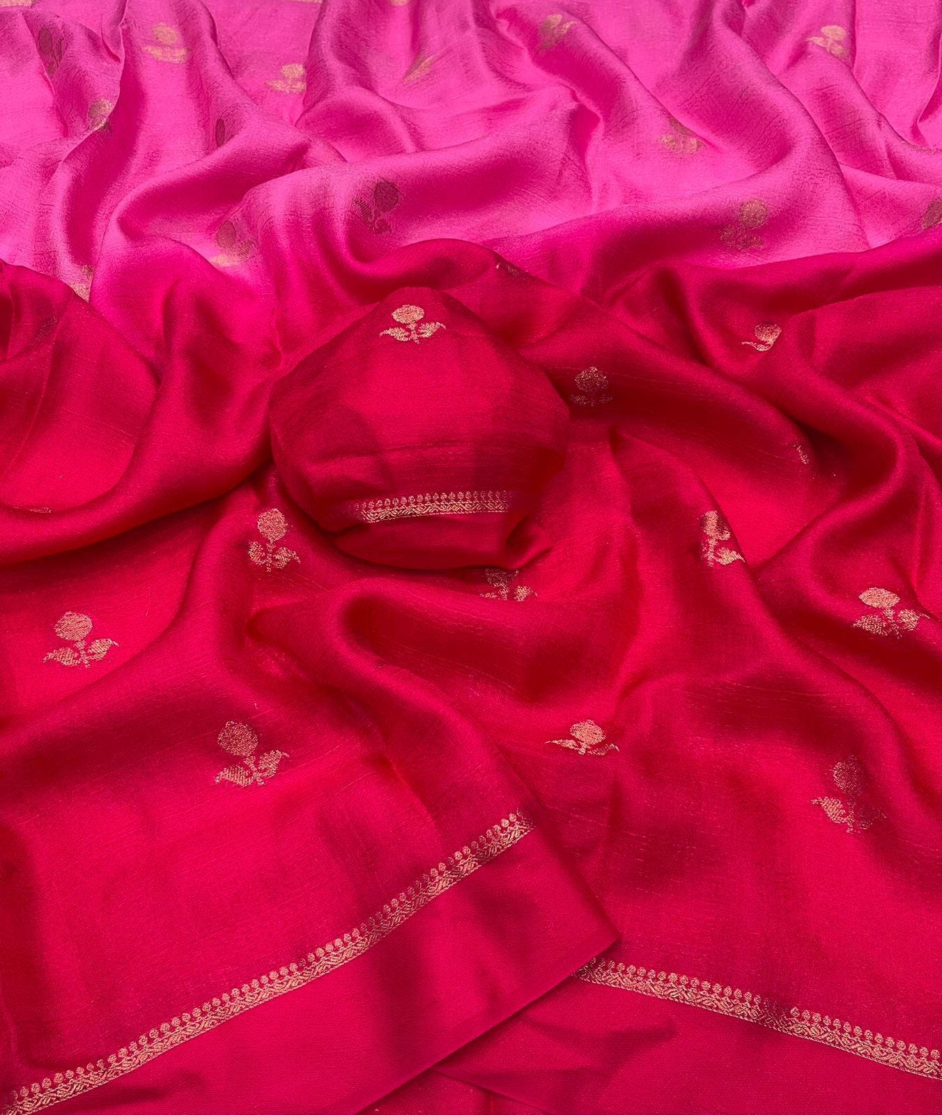 Viscose kadhi saree in dual tone