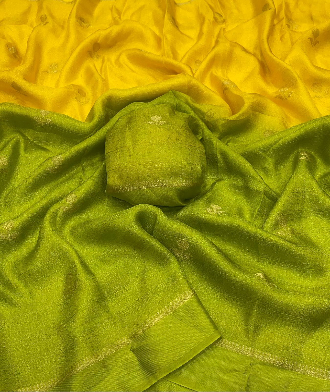 Viscose kadhi saree in dual tone