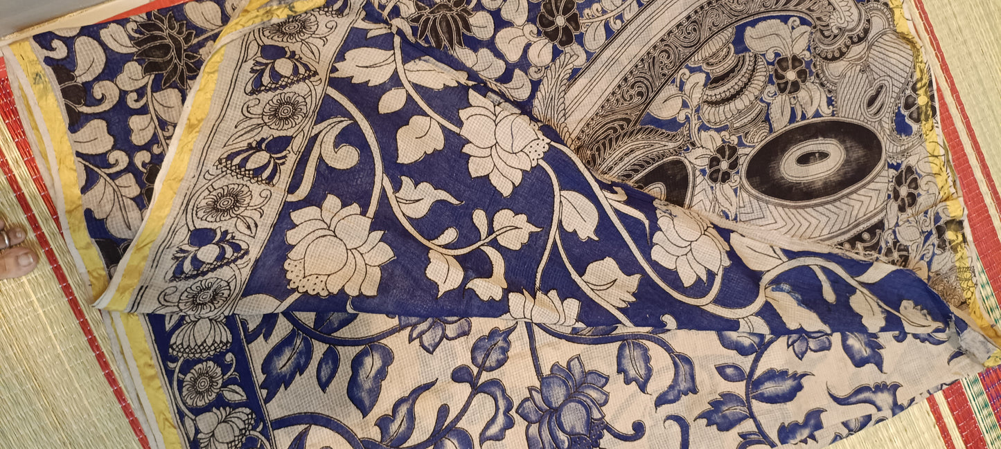 Kota cotton kalamkari sarees