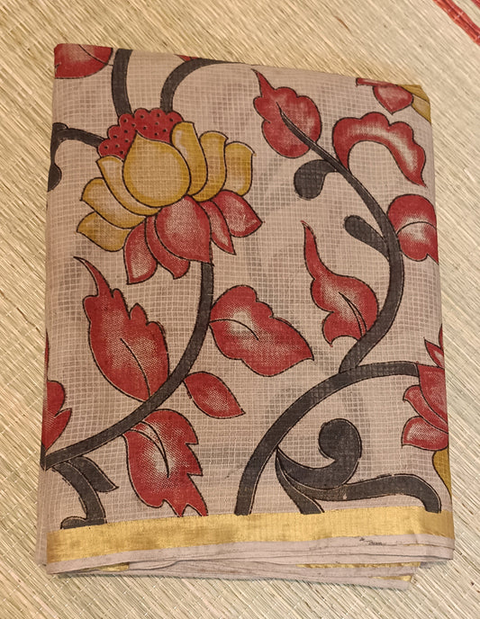 Kota cotton kalamkari sarees
